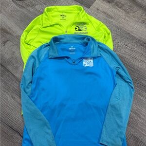 Under Armour Kids Sweatshirts - Neon Yellow and Blue